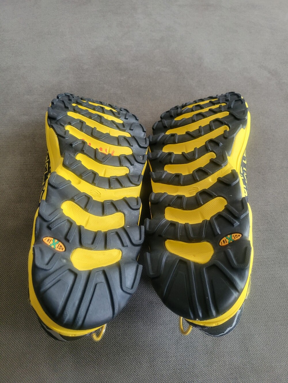 La Sportiva Men's Vertical K Trail Running Shoe,Black/Yellow Sz 13 - Picture 6 of 8